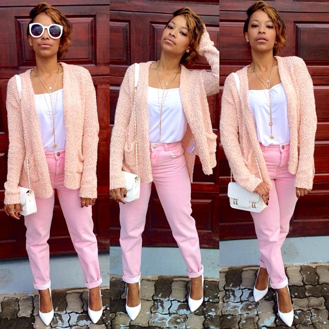 Today's ensemble - Pink & White 💞💭💞💭💞💭💞💭💞💭💞 #ootd #todayimwearing #newhipsterstyle