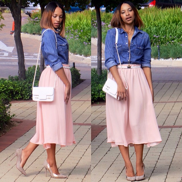 New post - The Midi Skirt.  Details on Newhipster.co.za #lookpost #fashionblog #newhipsterstyle 💞💞